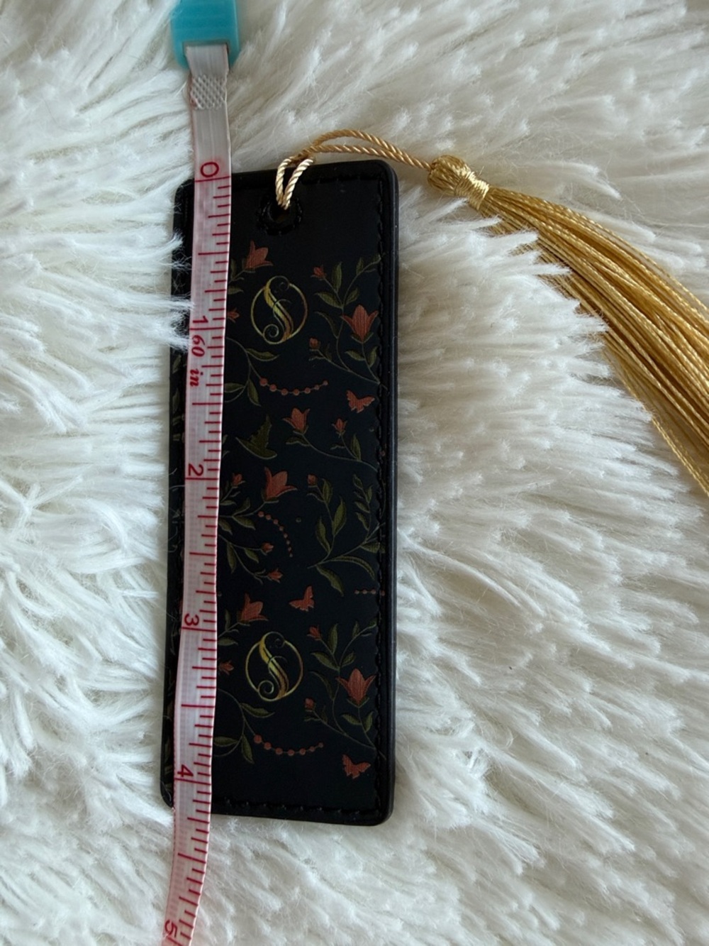 NWOT Wicked Shiz Faux Leather Bookmark with Gold Tassel - Picture 3 of 3